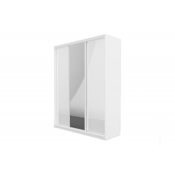 Белый шкаф-купе Найди 3х дверный стекло/ зеркало 184 см